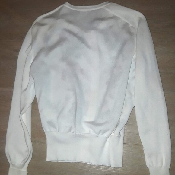 NEW Hermes "Chantilly" silk cardigan sweater blouse--extremely rare piece - Picture 8 of 9